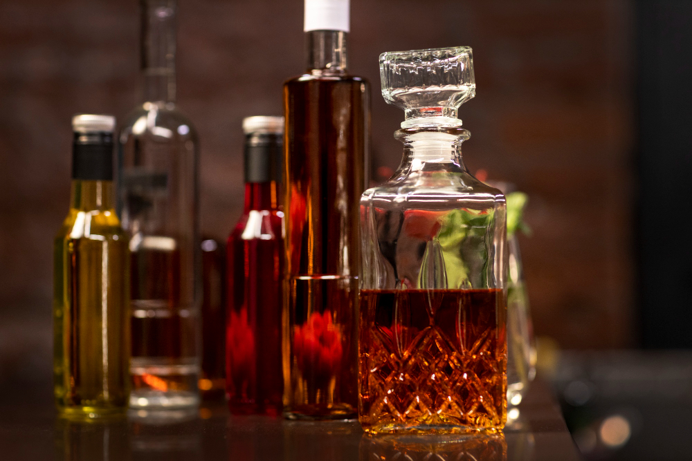Bouteilles de liqueurs